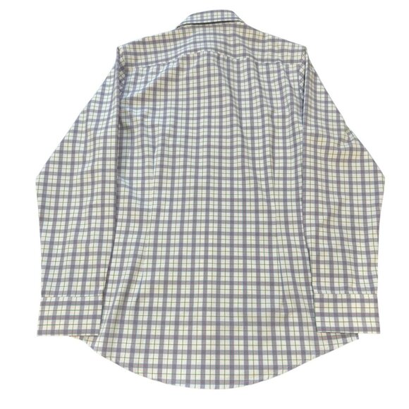 Mizzen + Main Performance‎ Shirt Mens Medium White Orange Stripes Button Up |W1 - Picture 2 of 5